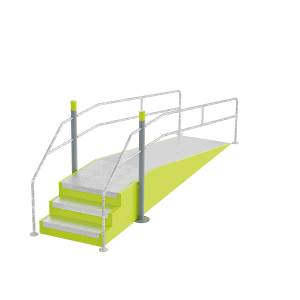 Stairs with Ramp Inclusive