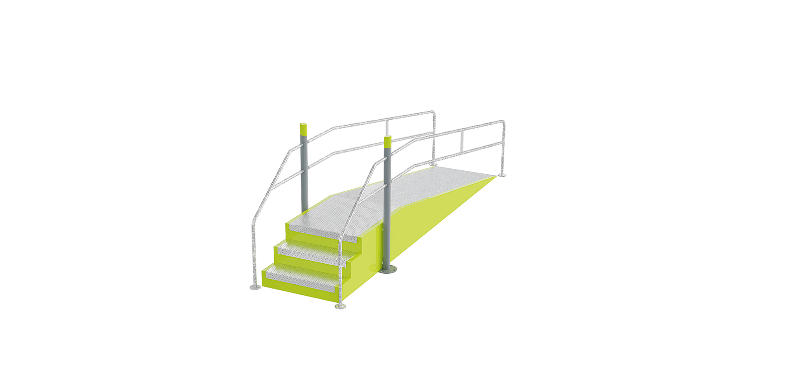 Stairs with Ramp Inclusive