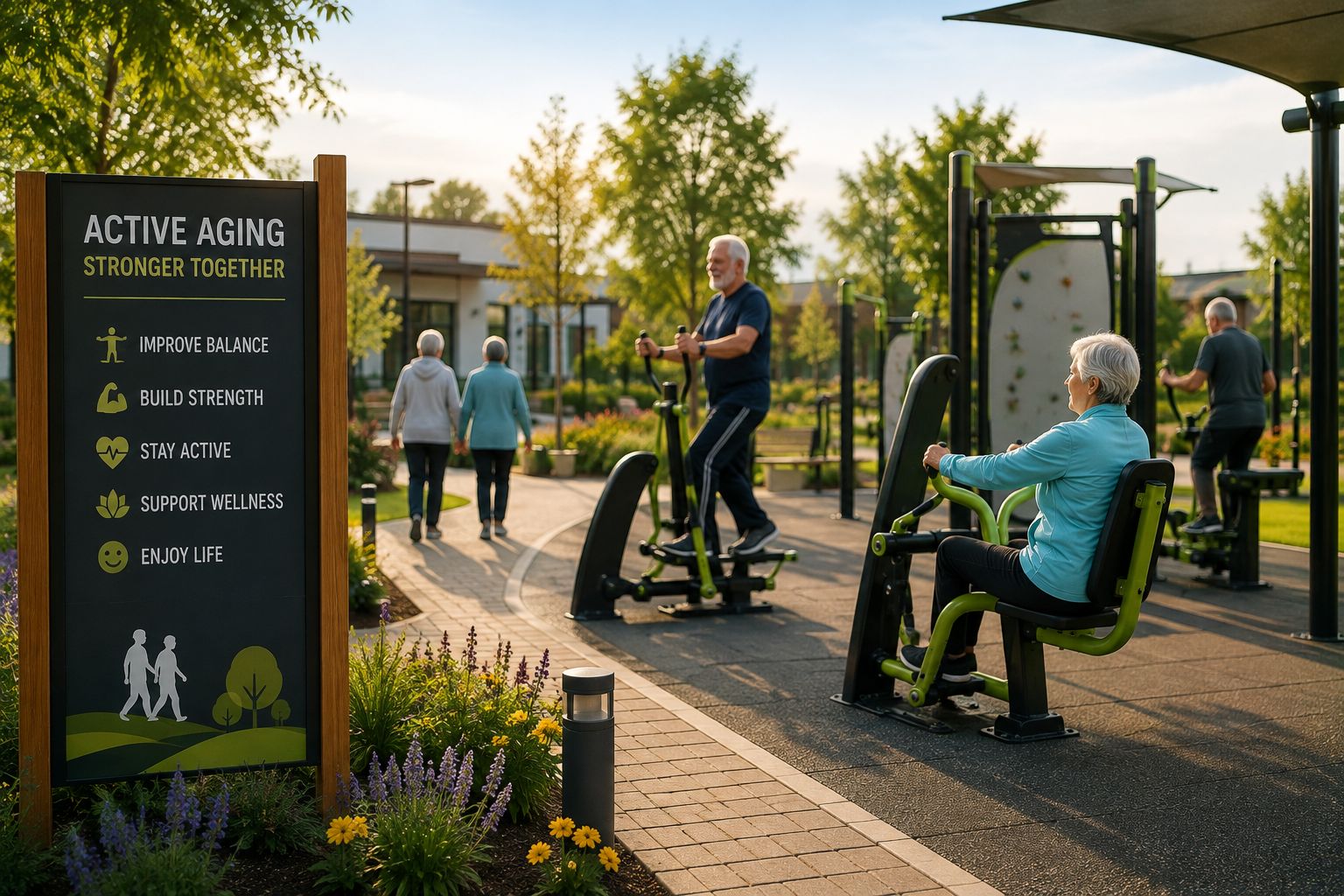 Senior Living Outdoor Fitness